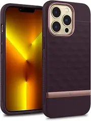 SPIGEN Caseology Parallax Case Designed for iPhone 13 Pro Case (6.1-inch) Bumper Rugged Slim Cover - Burgundy