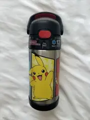 NEW Pokemon Thermos Kids FUNtainer Stainless Steel 12oz 355ml Straw Bottle