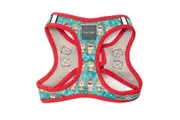Disco Deers Christmas Small Step-In Dog Harness by FuzzYard - 43 to 45cm Neck & 48 to 50cm Chest