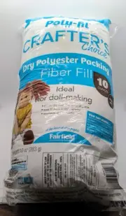 Fairfield Poly Fil Crafte's Choice Dry Polyester Packing Fiber Fill 10 Oz. New