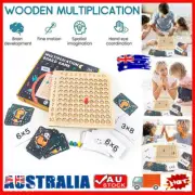 Wooden Montessori Multiplication Addition Board Counting Toy Educational Game JQ