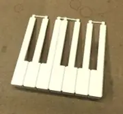 Piano Keytops 1 Octave Key Tops, Repair, Crafts, Art Project