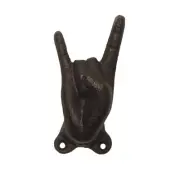 Rock On Wall Hook Coat Hat Rack Music Artist Rocker Man Cave Bar Game Room Decor
