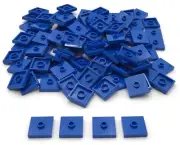 Lego 50 New Dark Blue Technic Liftarms Thick 1 x 2 Studs Axle Hole Pieces