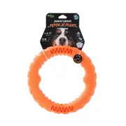 Paws & Claws Fetch N' Play Tugger Pet Dog Ring L 24cm Orange