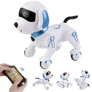 Interactive Robot Dog Toy with Remote Control for Kids Walking Barking Dog Toy Singing Puppy Robot Musical Dancing