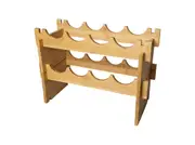 Bamboo Wine Rack Stackable 8 Bottles