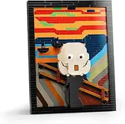 Micro Bricks The Scream Famous Painting Building Set, Micro Mini Art Building Block Kit Home Decor Model Toys, Ideas Gifts for Adults, Kids Age 10+ (999 Pieces)