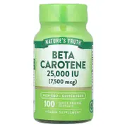 Nature's Truth, Beta Carotene, 7,500 mcg (25,000 IU), 100 Quick Release Softgels
