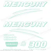 Fits Mercury Verado 300hp Decal Kit - 1 Color - Custom Sea Foam