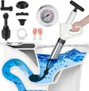 Air Plunger Drain Clog Remover High Pressure Air Drain Blaster with Real-time