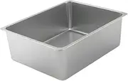 ＡＷＨＡＯ Stainless Steel Litter Box, Sandbox, Anti- Kitten Toilet, High Sided Metal Litter Box, Litter Box, 40cmx30cmx15cm