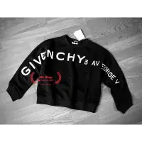 在飛比找蝦皮購物優惠-Givenchy 胸前Logo 字母 童裝大學Tee、長袖上