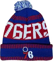 Outerstuff NBA Kids Youth 8-20 One Size Team Color Primary Logo Sports Tech Knit Cold Weather Basketball Pom Beanie Hat