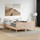 vidaXL Bed Frame without Mattress 150x200 cm Solid Wood Pine BBT