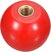 uxcell 1Pcs Threaded Ball Knobs, M5 Female Thread Thermoset Ball Knob 20mm Dia Round Operation Ball Handles with Copper Insert for Machine Lever Handle, Red