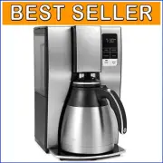 Stainless Steel Drip Coffee Maker with Strong Brew & Brew Later Features