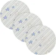 3 Pcs Trivet Pot Holder for Hot Dishes 15in Cotton Thread Weave Pot Holder Set Holder for Crock Pot House Decor Blue and White Slashes and Stars