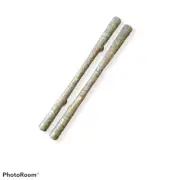 29'' Pairs Door Handle Brass Carved Verdigris Green Handmade