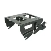 Black Solo Mount Rack Docking Hardware Fit For Harley Tour Pak Road King 2014-24