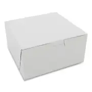 SCT 1505 3" x 6" x 6" Standard Non-Window Bakery Boxes - White (250/CT) New