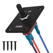Momentary Toggle Switch 12V 30A, 3 Pin SPDT (On)-Off-(On) Waterproof Toggle Swit