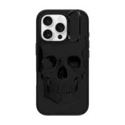 iPhone 16 Pro Impact Ring Stand Case MagSafe Compatible Vintage Skull