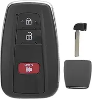 Brilluxa Car Smart Key, 2+1 Button Key Fob, Compatible with C HR 2018-2020, 314.3MHz Remote Control, Electronic Keyless Entry