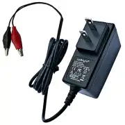 AC Adapter Alligator Clips For ExpertPower EPC122 12V 2A Lithium LiFePO4 Battery