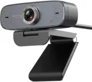 1080P USB Webcam with Mic PC Camera for Video Calling & Recording Video (Black)