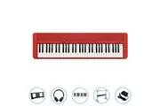 Casio CTS1 Casiotone 61-Key Touch Sensitive Keyboard (RED) Bundle w/ H-Stand and Headphones