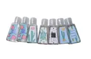 8Pcs With Filp Cap Hand Sanitizer Bottles Trapezoidal Dispenser Container