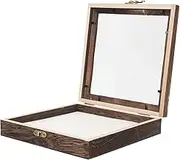 HOMOCONO Wooden Butterfly Specimen Display Case with Lid Storage Box for Insects Coins Jewelry and Crafts with Eva Pinning Pad