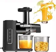 Juicer Machines - Slow Masticating Juicer - Cold Press Centrifugal Juicer - Pomace Separation Juicer Extractor with Reverse Function - BPA Free - Vegetables Fruit Juicer