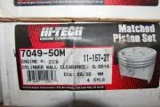 Hi-Tech 7049-50M (.020) Set of 4 Pistons for 20R Toyota
