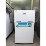 KOLIN 歌林 90公升 一級節能 雙門小冰箱(二手冰箱 小鮮綠 小太陽二手家電