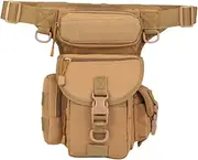 Generic Outdoor Drop Leg Bag Waist Thigh Bag for Motorcycling Hiking Camping Sports Durable Oxford Wear Resistant for Fishing and Travel