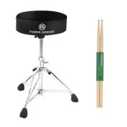 Drum Throne, Adjustable Drum Stool for Adults & Kids, Padded Drum Seat, Anti-...