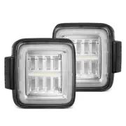 For 18-24 Jeep Wrangler JL AlphaRex NOVA Prismatic LED Tail Lights Chrome Clear (for: Jeep)