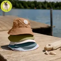 在飛比找momo購物網優惠-【Lassig】嬰幼兒抗UV海灘遮陽漁夫帽-多色(2023款
