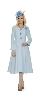 Giovanna Women’s Jacket Dress Blue - Size 24W