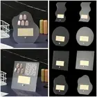 Matte Nail Art Display Board Showing Stand False Nails Holder Color Card