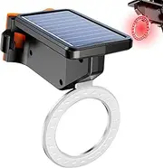 Solar Cycling Rear Light - Automatic Rear Bike Lamp with Sun-Powered Charging, Brake Detection Light | Waterproof Tail Signal for Evening Rides, Trails, and Daily Roadside Safety Use