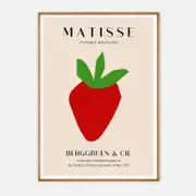 Galrie Vintage Matisse Papiers Découpés Art Print - Berggruen & Cie Exhibition, Wood Frame, A3 30 x 42cm (12 x 16inch)