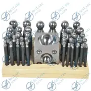 Jewellers 36pc Dapping Punch Set Jumbo Doming & Steel Swage Block Pro Jewelry Fo