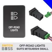 OFF-ROAD LIGHTS Blue LED Short Small Push Switch Suit Mitsubishi Triton Pajero (for: Mitsubishi)