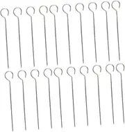 Totority 50Pcs Stainless Steel Barbecue Skewers Durable BBQ Needles for Grilling Easy to Clean Kabob Sticks Meat Skewer Tool for Outdoor Cooking and BBQ Enthusiasts
