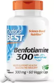 Doctor'S Best Benfotiamine, Non-Gmo, Vegan, Gluten Free, Soy Free, FREE SHIPPING