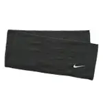 NIKE TOWEL [AC9550-010 長型毛巾 路跑巾 運動 訓練 吸汗 柔軟 盒裝 25X120CM 黑