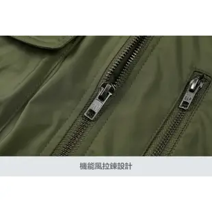 Gap 男女同款Logo立領工裝飛行外套-黑色(876979)